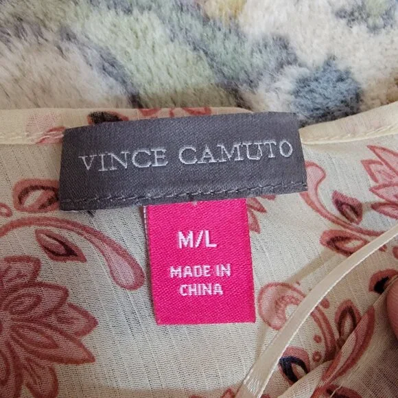 Vince Camuto Bohemian Floral Poncho Women's M/L - Picture 4 of 5